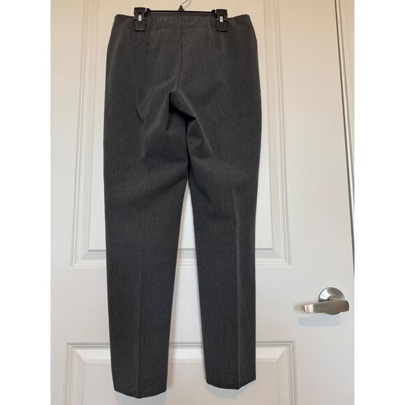 Talbots Womens Heritage Petite Pants Heritage 6P Gray Side Zip Stretch Office - Picture 2 of 7